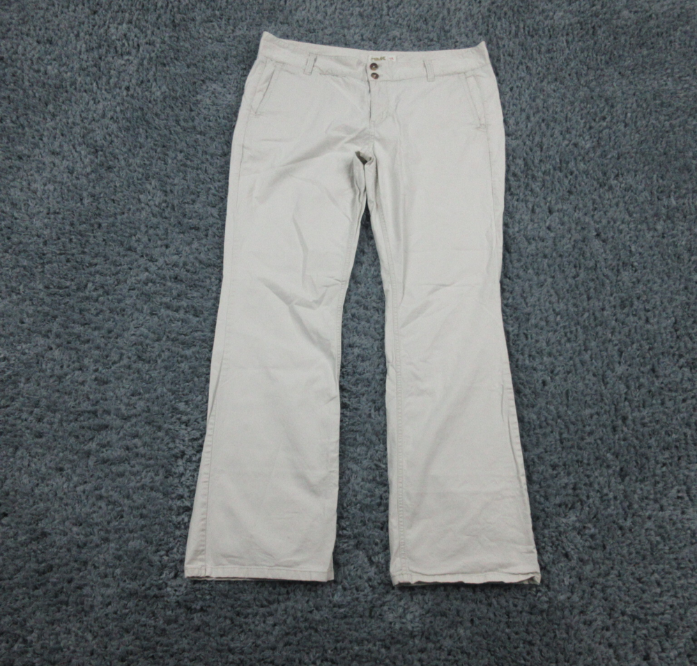 Michael Kors Pants Womens 14 Beige Tan Zip Bootcut Chino 35x29*
